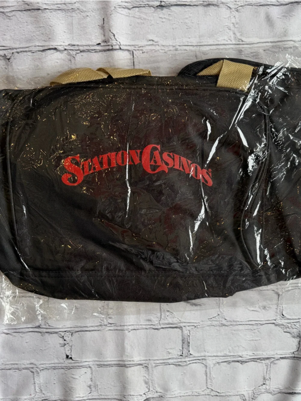 NEW NHL Las Vegas Golden Knights Duffel Bag Black Station Casino VGK Hockey